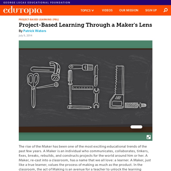 Project-Based Learning Through a Maker's Lens