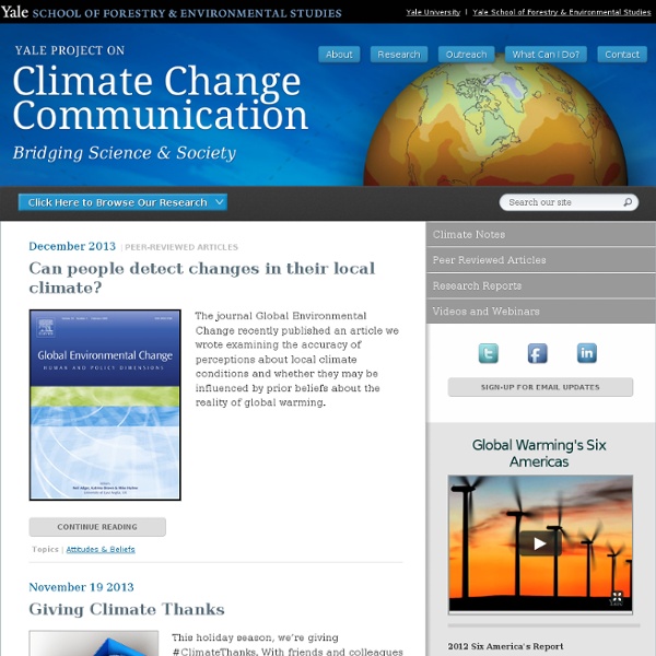 Project on Climate Change Communication