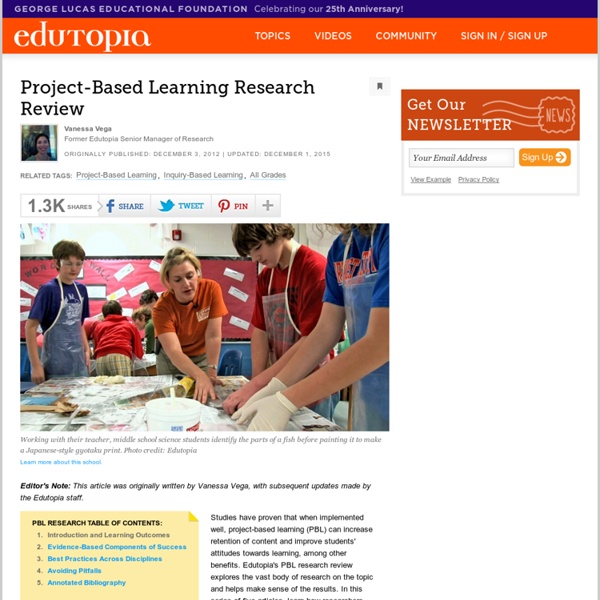 Project-Based Learning Research Review