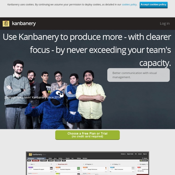 Visual Project Management Tool the Kanban Way — Kanbanery
