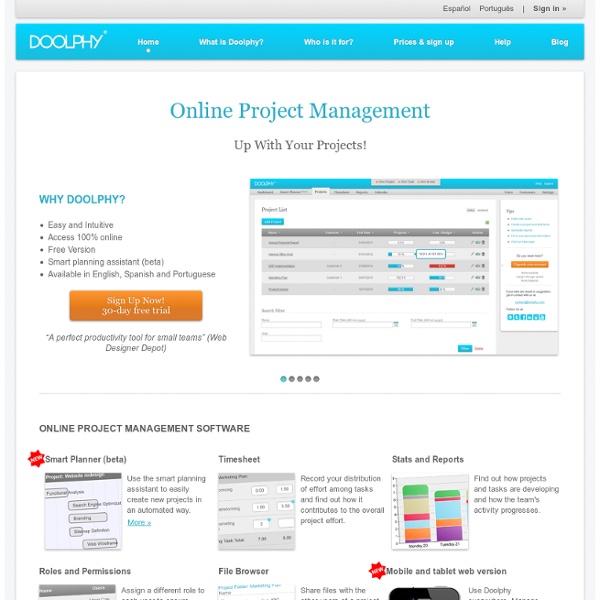 Online Project Management Software: Doolphy
