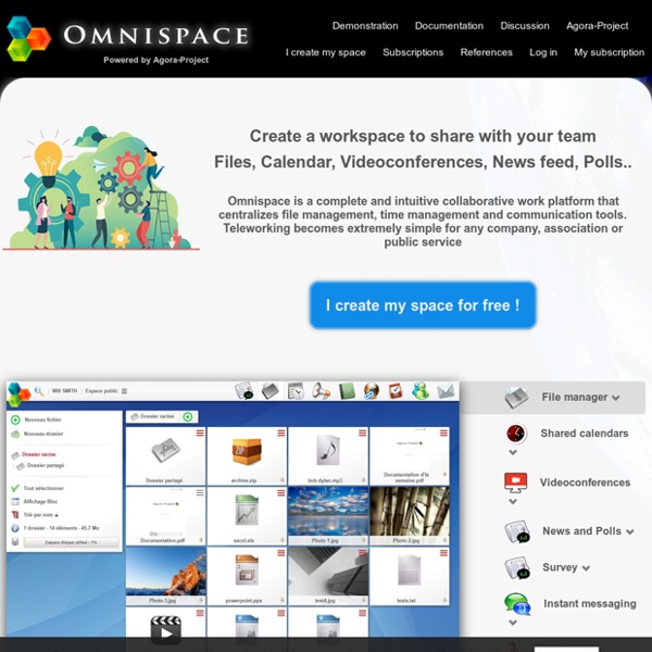 Agora-project espace de travail collaboratif