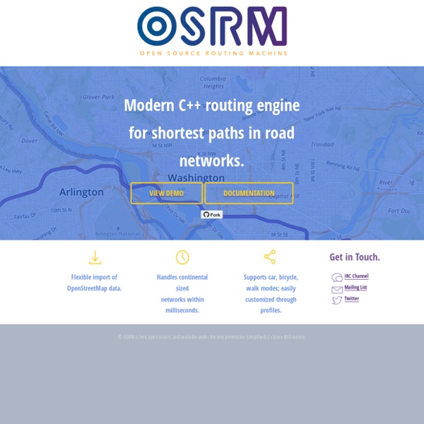 Open Source Routing Machine