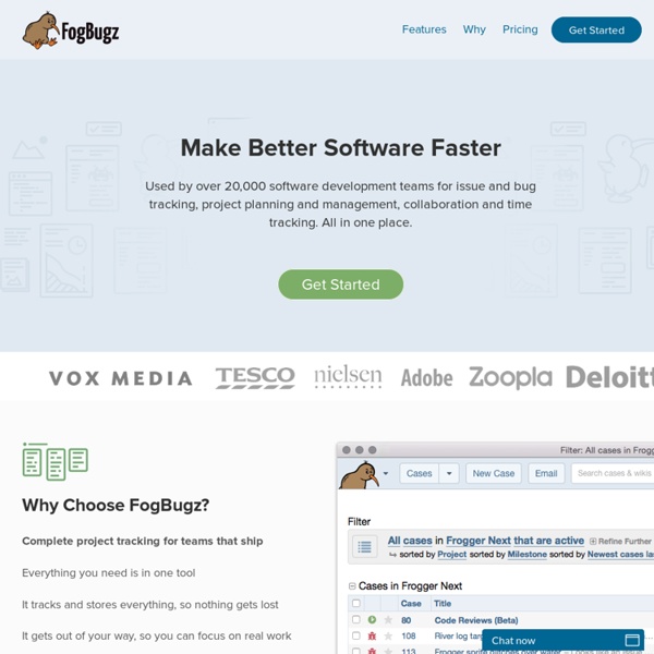 FogBugz - Bug & Issue Tracking, Project Management, Help Desk Software