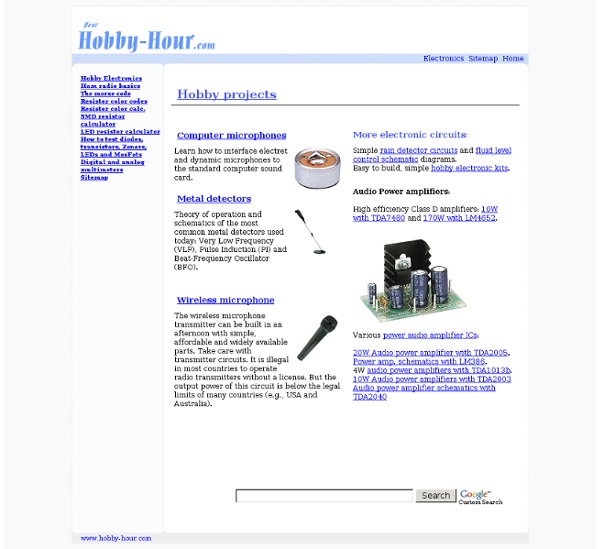 Hobby projects - Simple electronic circuits | Pearltrees