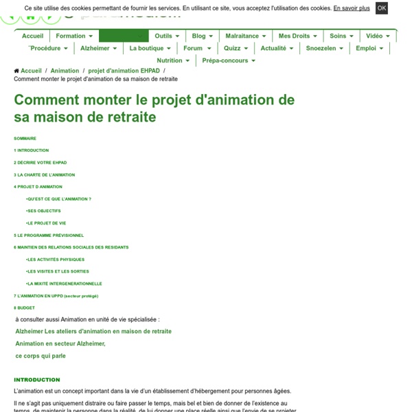 Un projet d'animation