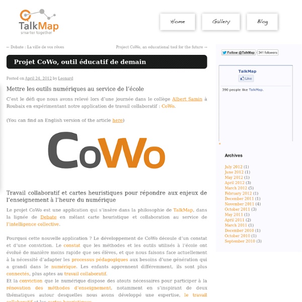 Projet CoWo, outil éducatif de demain