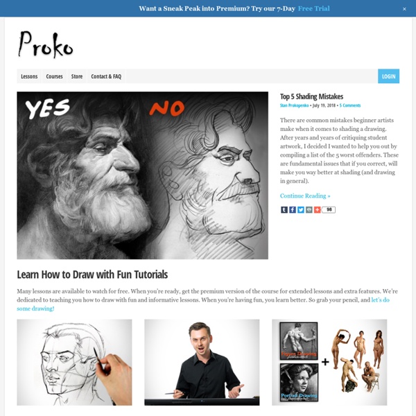 Proko - How to Draw, Draw Step by Step, Draw People, Draw Face, How to  Paint, Learn to Draw, Drawing Tutorials, Figure Drawing