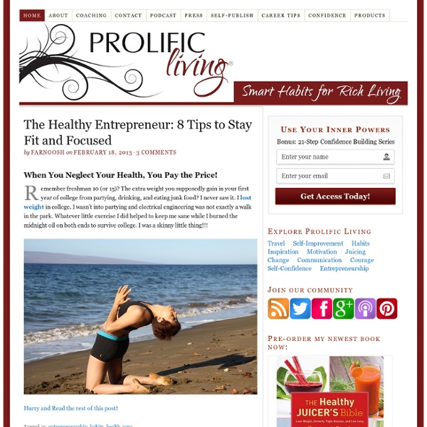 Prolific Living - Smart Habits for Rich Living