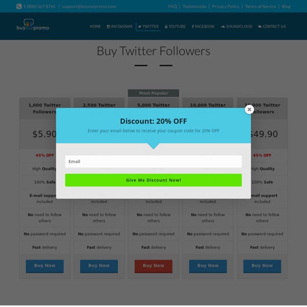 Buy Twitter Followers-Buyourpromo.com