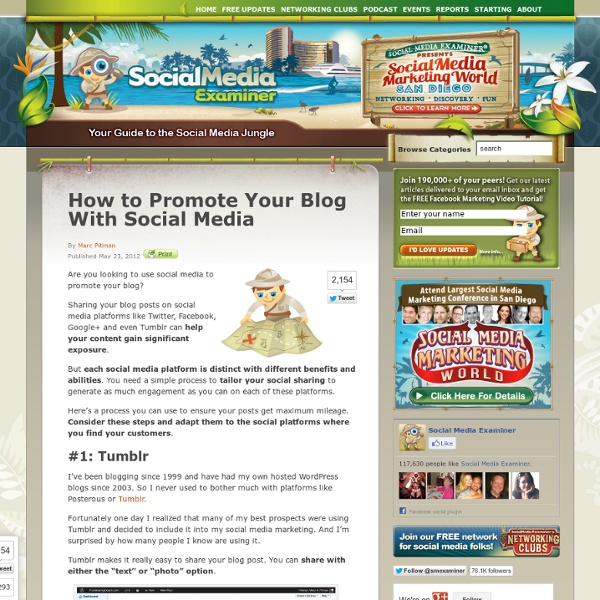 How to Promote Your Blog With Social Media