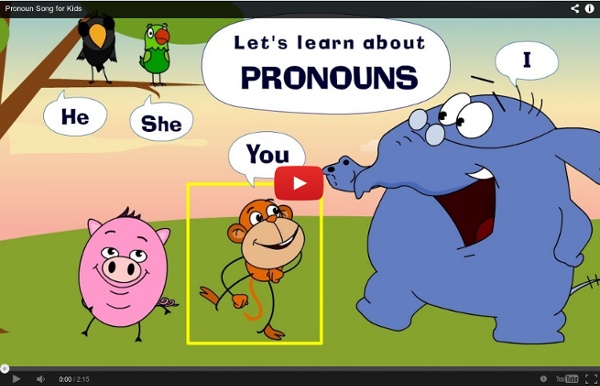 Pronoun Song for Kids