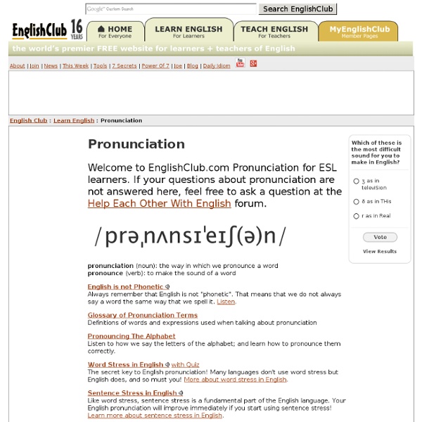 Pronunciation