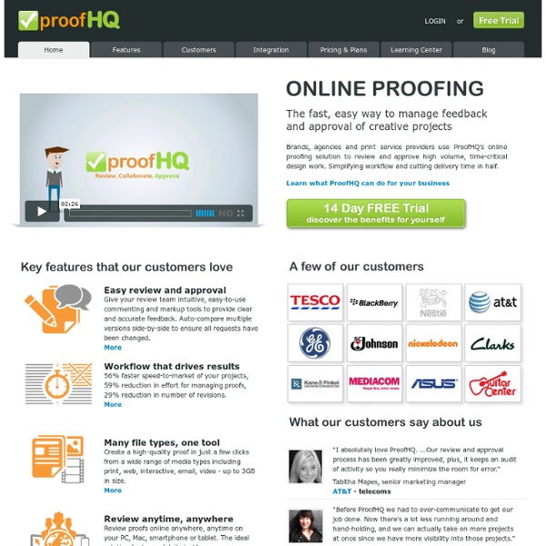 Online proofing software tools