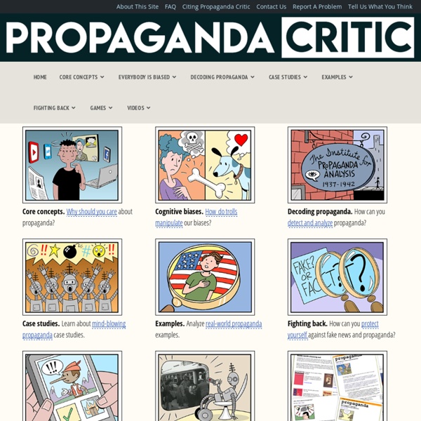 Propaganda critic: index of site dedicated to propaganda analysis