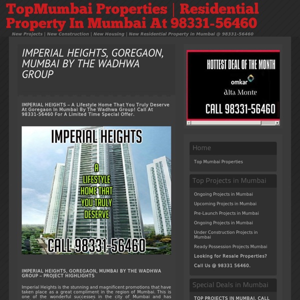 The Wadhwa Group Imperial Heights