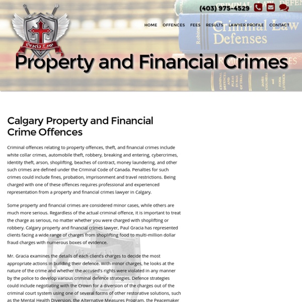 Property and Financial Crimes
