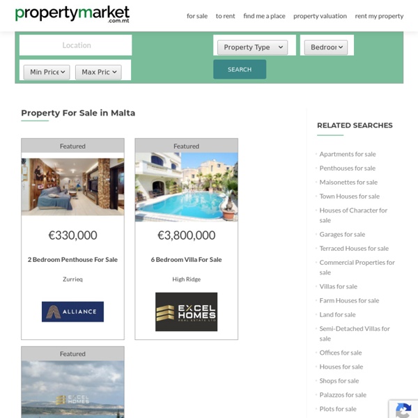 Property for sale in Malta - From 30+ Estate Agents