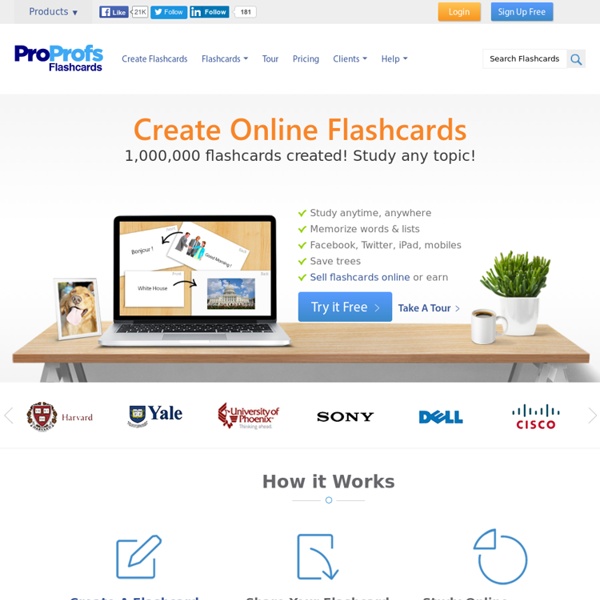 Online educational flashcard maker