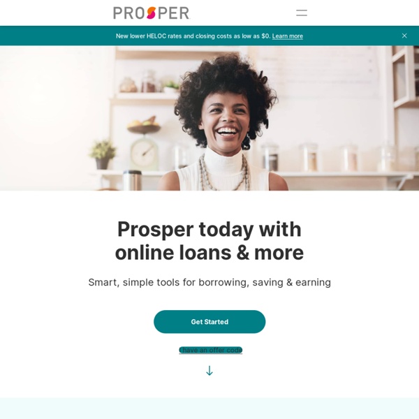 Prosper: The online marketplace for people-to-people lending