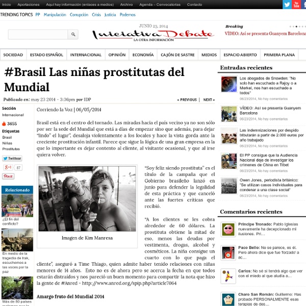 #Brasil Las niñas prostitutas del Mundial