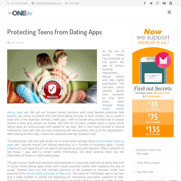 Protecting Kids from Dating Apps