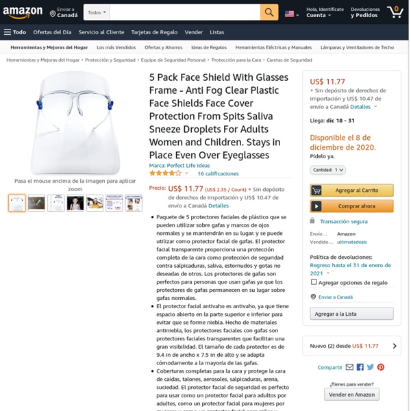 5 Pack Face Shield With Glasses Frame