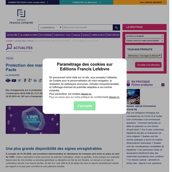 Protection des marques en France : ce que change la loi Pacte
