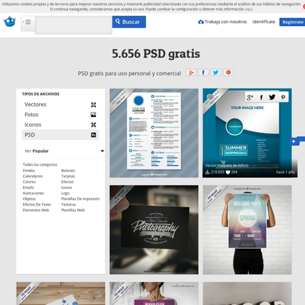 PSD Gratis - Más de 5.000 archivos PSD gratis