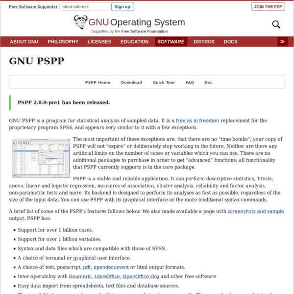 PSPP - GNU Project