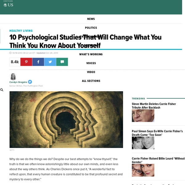 10 Psychological Studies That Will Change What You Think You Know About Yourself