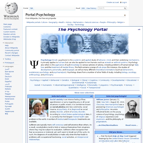 Portal:Psychology