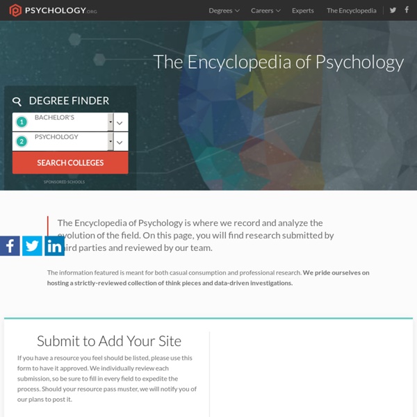 The Encyclopedia of Psychology