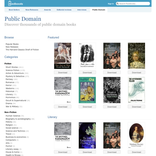 Ebooks gratuits- Domaine Public
