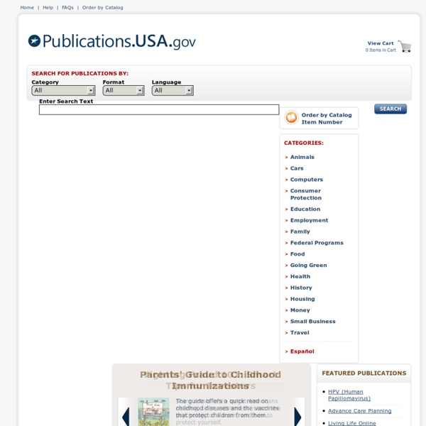 Publications.USA.gov Main Page