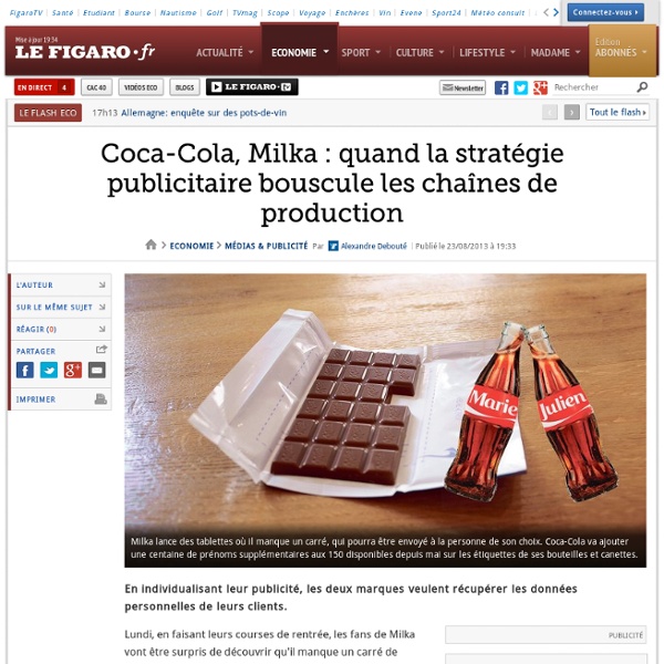 Coca-Cola, Milka : quand la stratégie publicitaire bouscule les chaînes de production