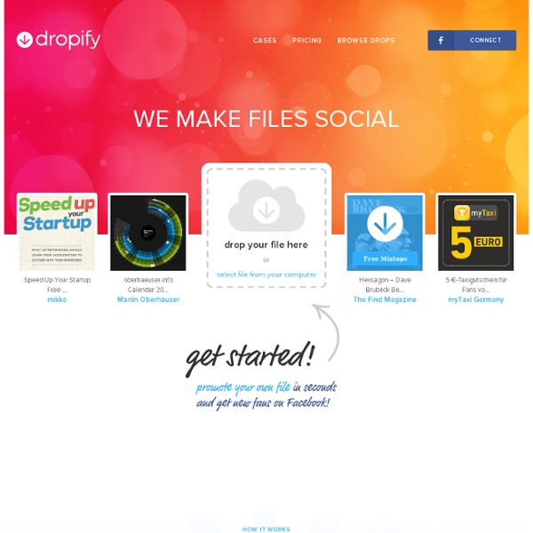 Publish and Discover Awesome Free Files with dropify