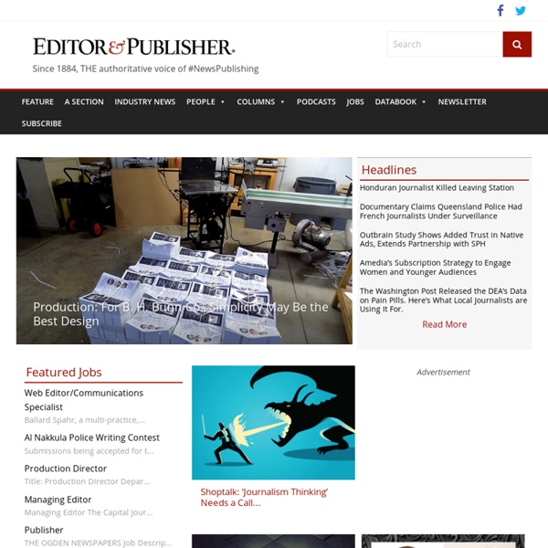 EditorandPublisher.com - Information Authority for the Newspaper