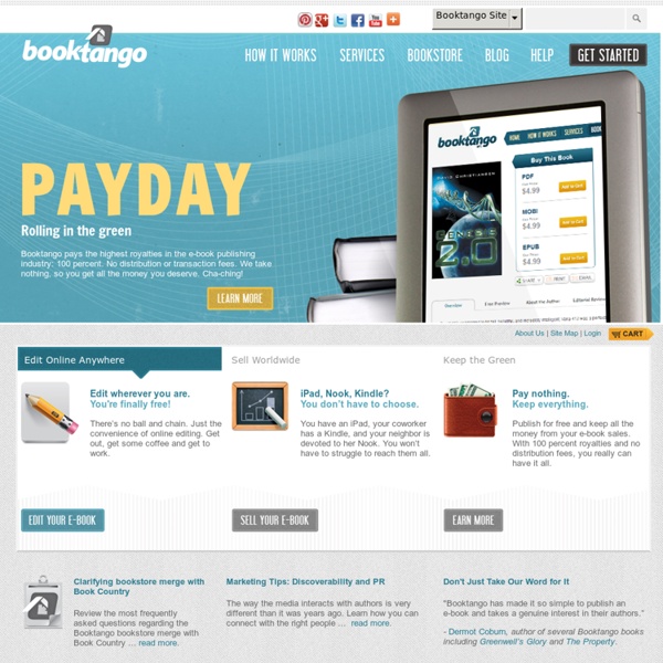 Free E-book Publishing Online - Booktango