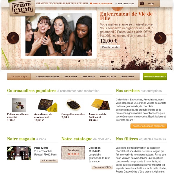 Puerto Cacao - Vente en ligne de chocolats porteurs de sens