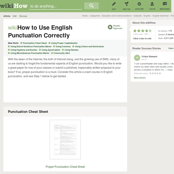 How to Use English Punctuation Correctly (with examples)