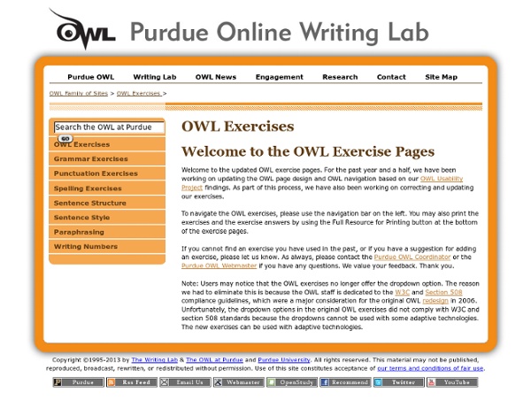 OWL Writing Exercises