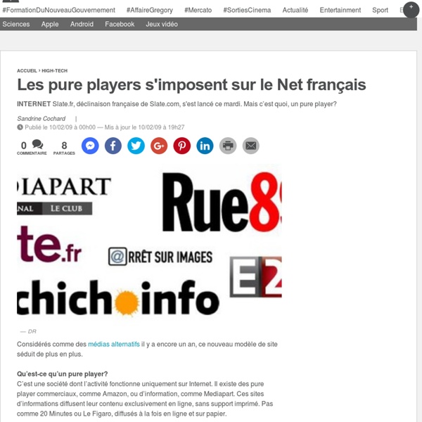 Les pure players s'imposent sur le Net français