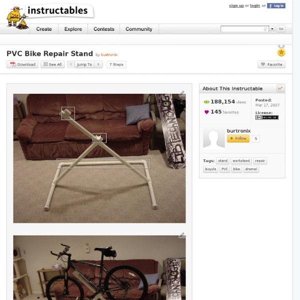 PVC Bike Repair Stand