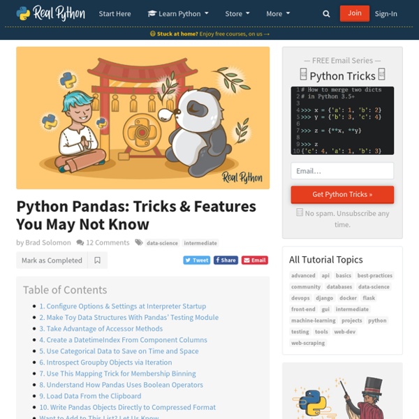 Python Pandas: Tricks & Features You May Not Know