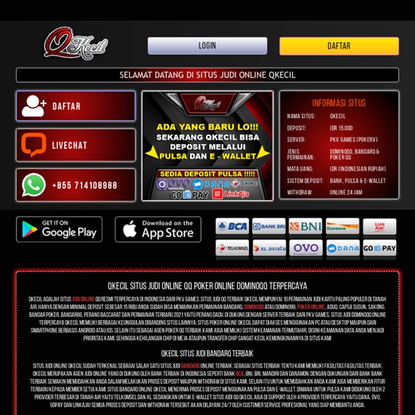 QKECIL : Situs Judi Online QQ, Situs Poker Online, DominoQQ