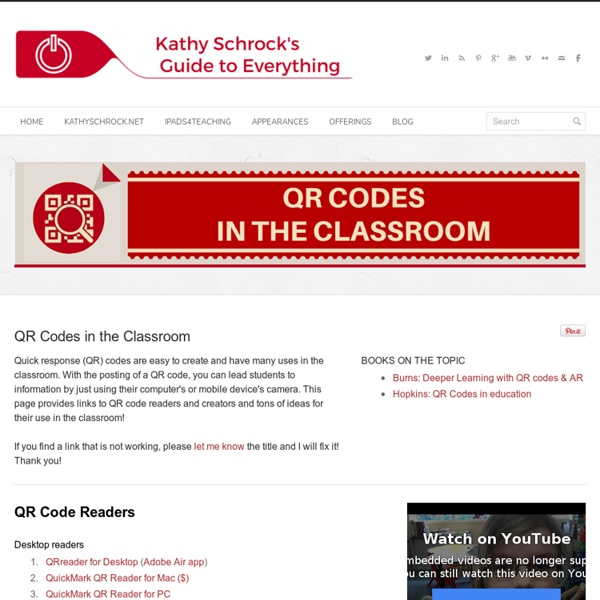 QR Codes in the Classroom