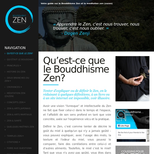 Qu'est-ce que le Bouddhisme Zen?