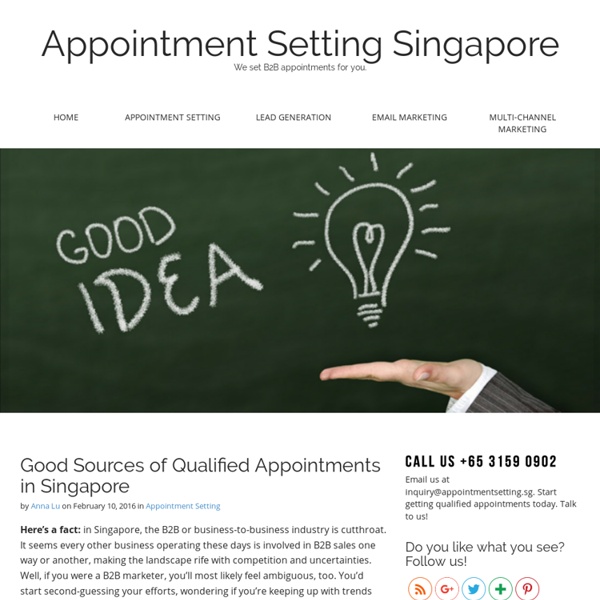 Good Sources of Qualified Appointments in Singapore