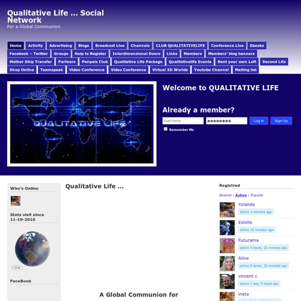 Qualitative Life … Social Network